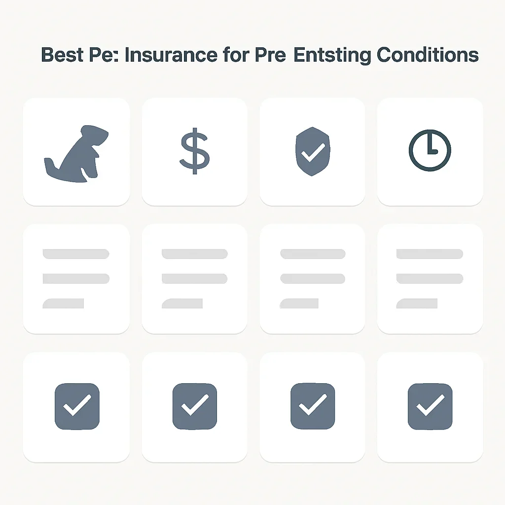 Best Pet Insurance for Pre-Existing Conditions page mid-section image showing coverage review and policy comparison details