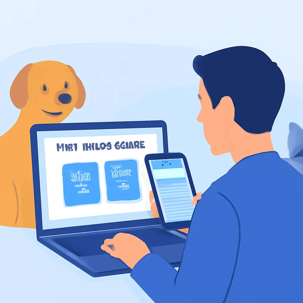 How to Choose the Right Pet Insurance Deductible page call-to-action image showing a pet owner moving forward with quote comparison