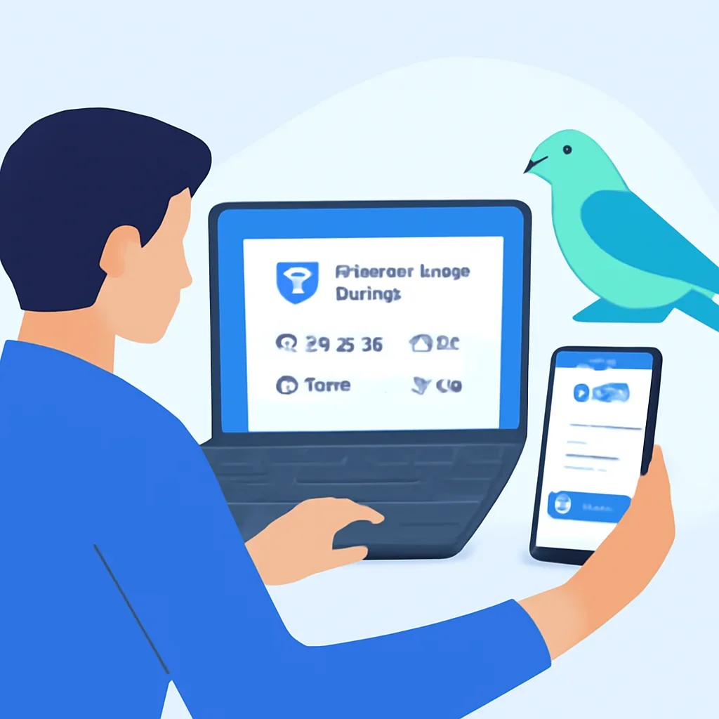 Bird Insurance Guide page call-to-action image showing a pet owner moving forward with quote comparison