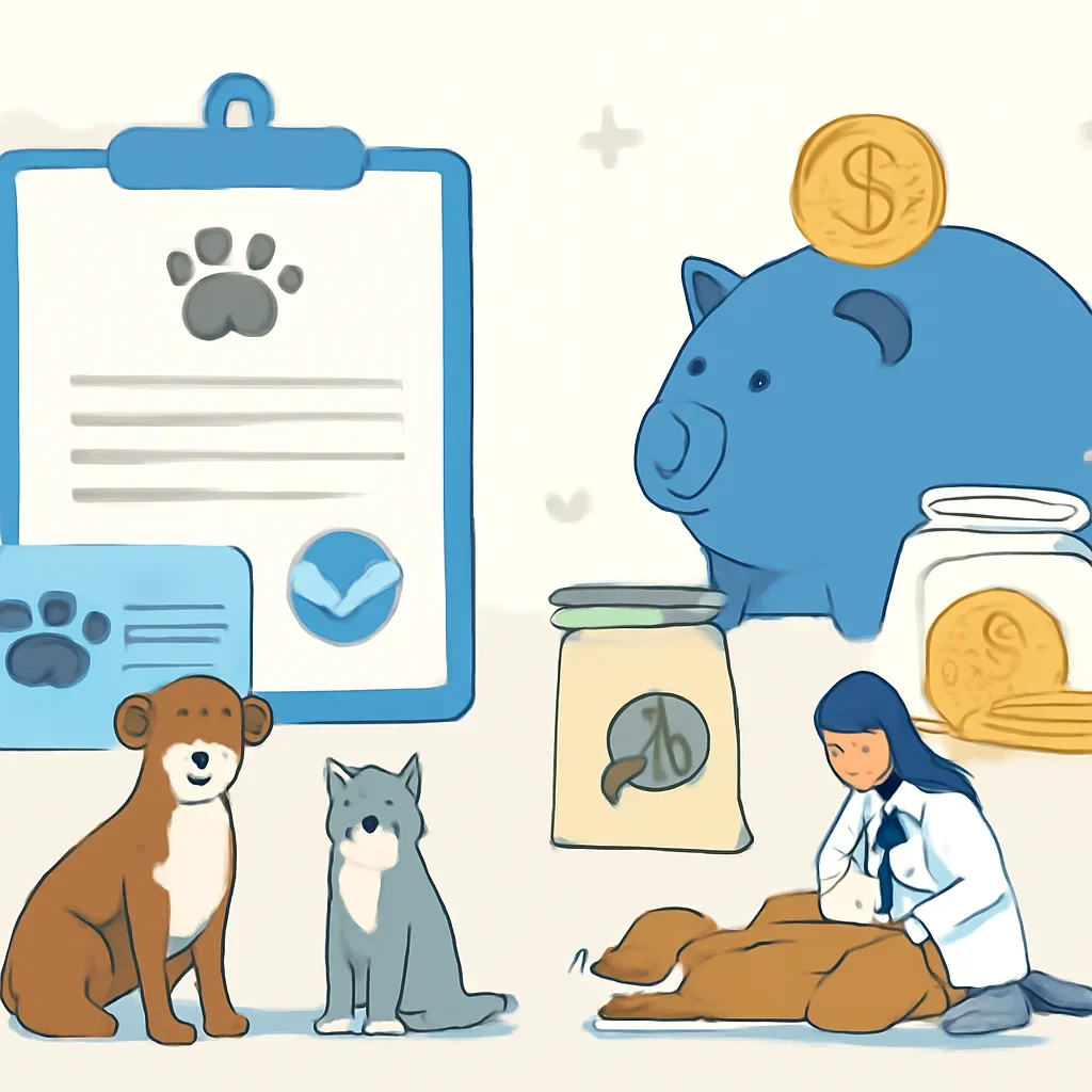 Pet Insurance vs Emergency Savings Fund page mid-section image showing coverage review and policy comparison details