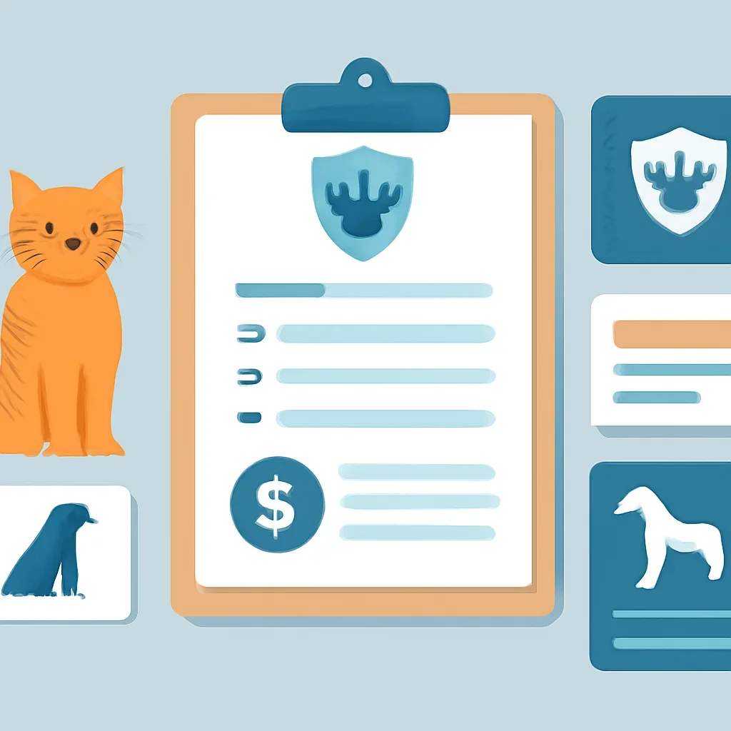 Cheap Pet Insurance page mid-section image showing coverage review and policy comparison details