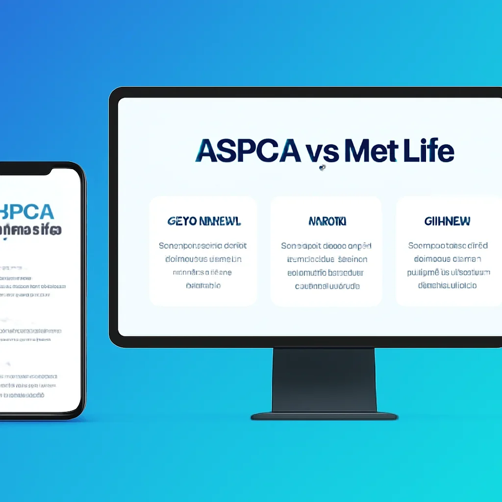ASPCA vs MetLife page call-to-action image showing a pet owner moving forward with quote comparison
