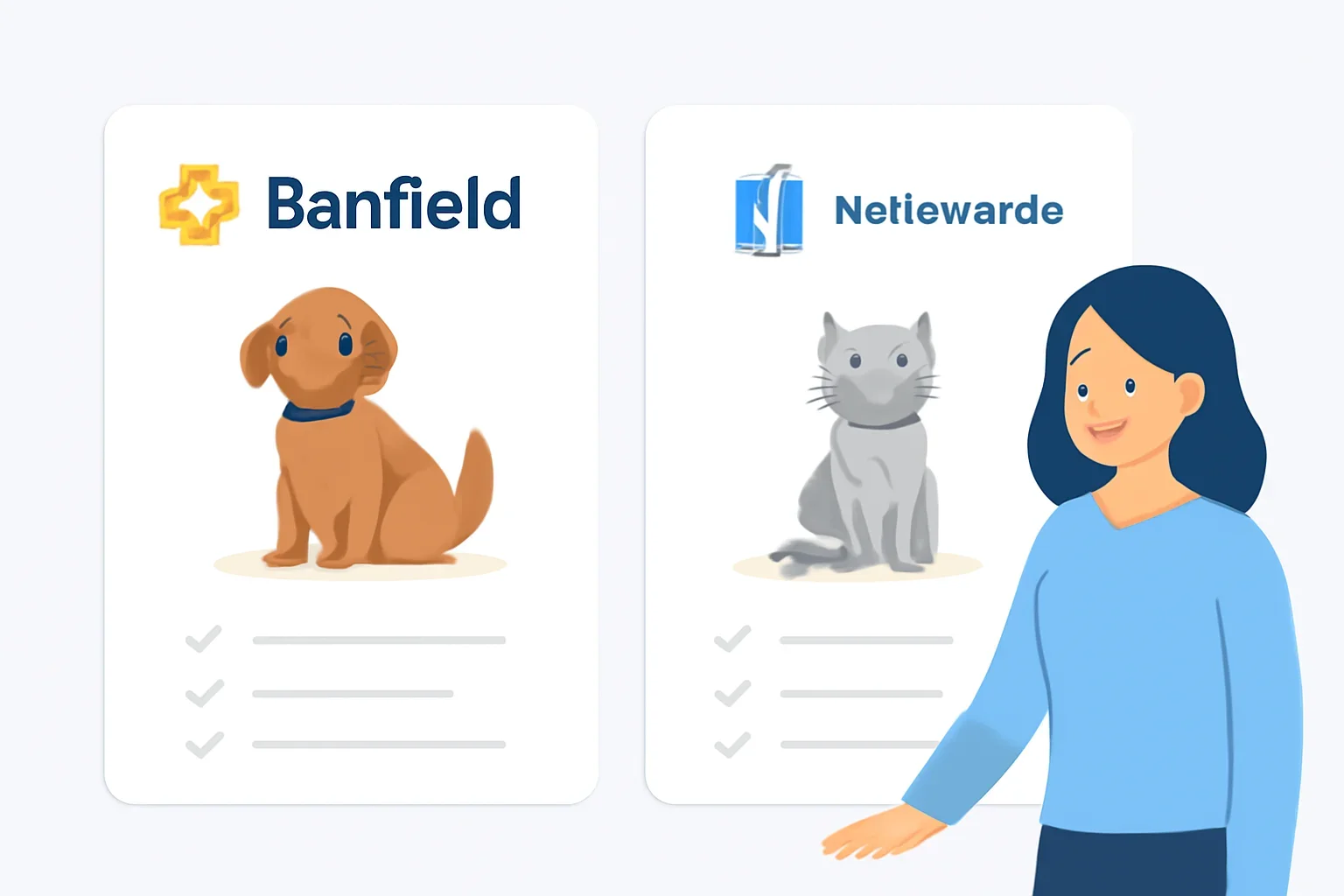 Banfield vs Nationwide page hero image showing pet insurance planning and comparison guidance