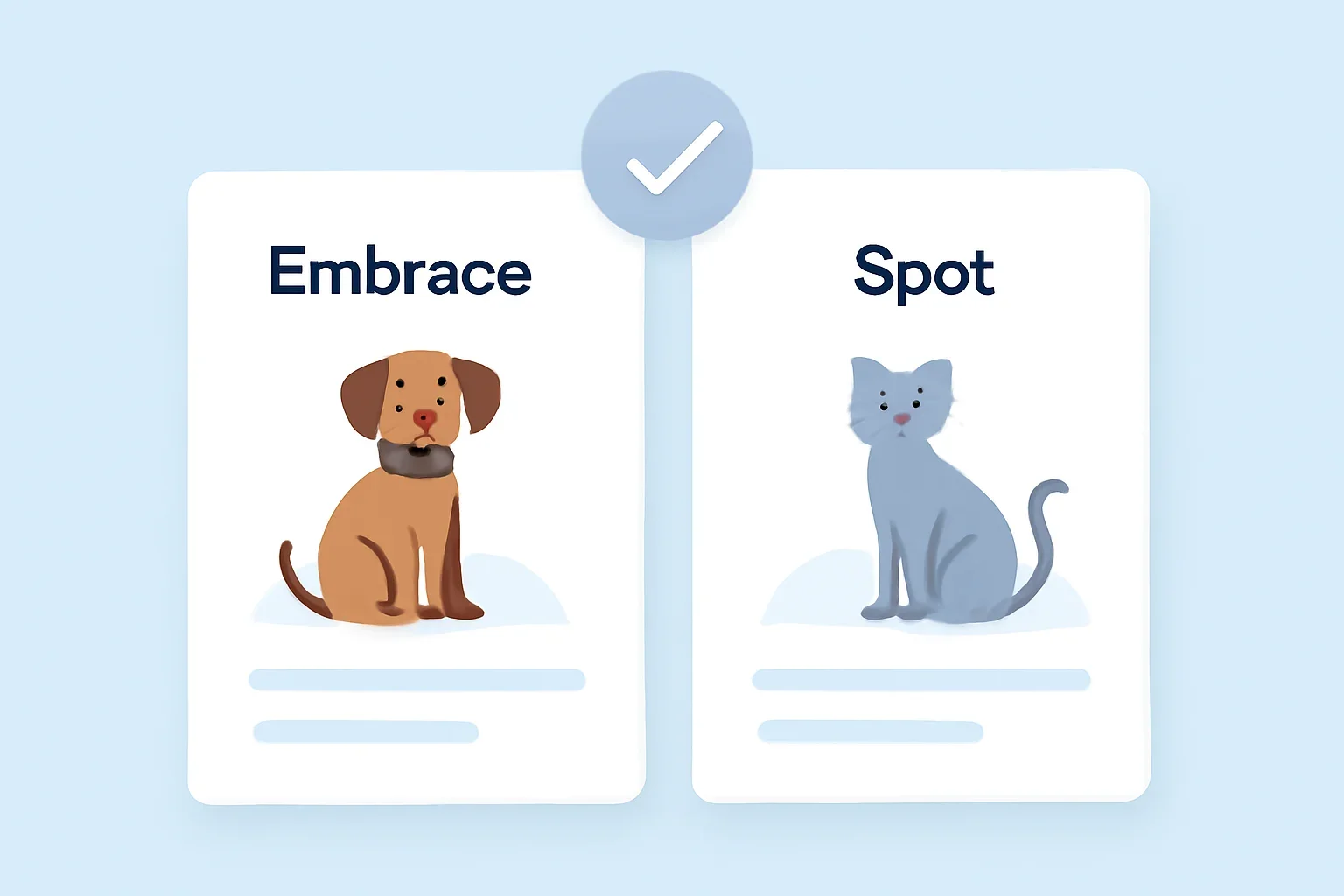 Embrace vs Spot page hero image showing pet insurance planning and comparison guidance