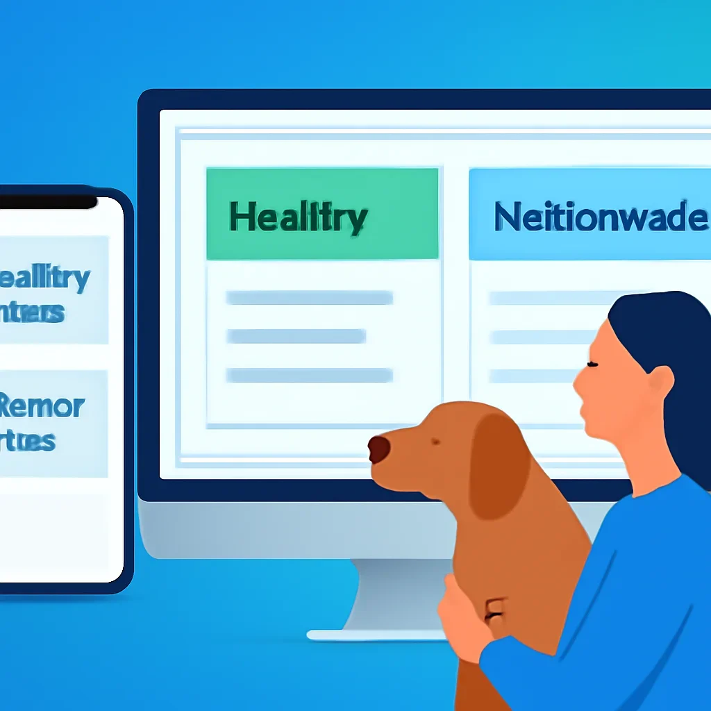 Healthy Paws vs Nationwide page call-to-action image showing a pet owner moving forward with quote comparison
