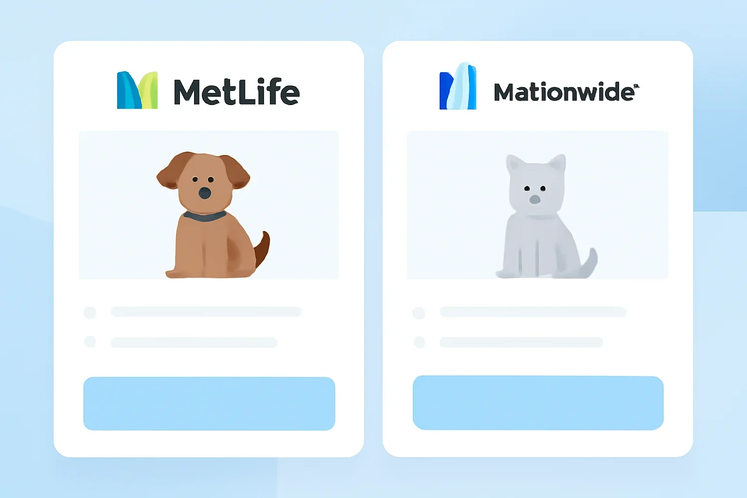 MetLife vs Nationwide page hero image showing pet insurance planning and comparison guidance