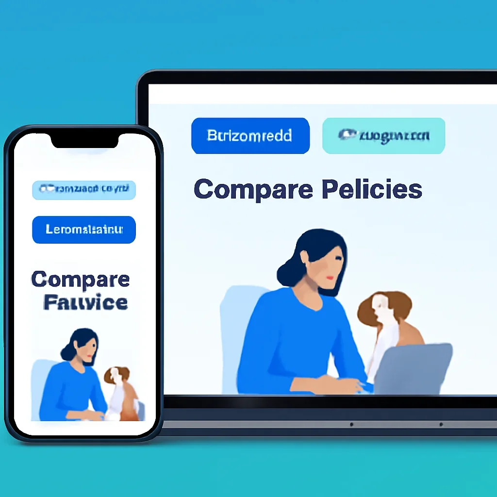Nationwide vs Pets Best page call-to-action image showing a pet owner moving forward with quote comparison