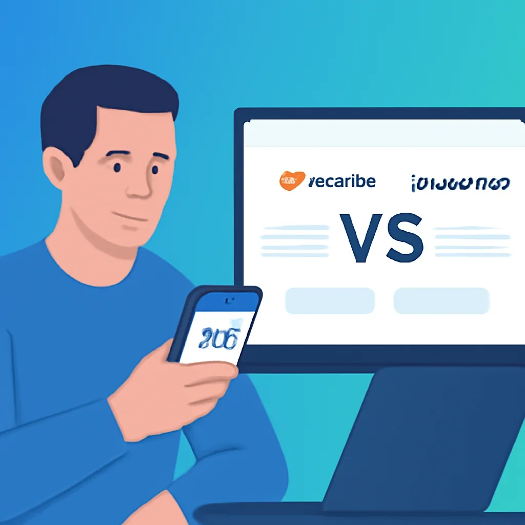 Pumpkin vs Trupanion page call-to-action image showing a pet owner moving forward with quote comparison