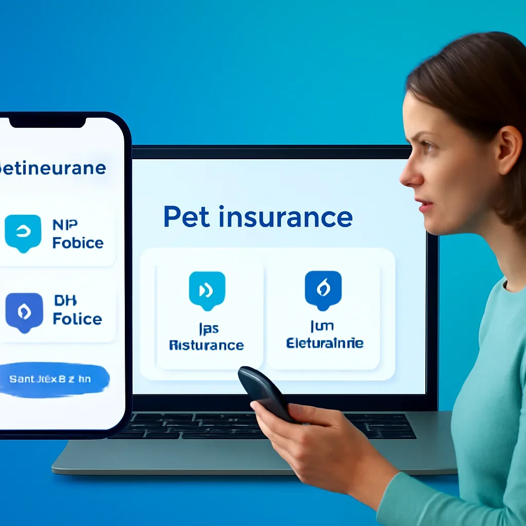 VCA CareClub vs Pet Insurance page call-to-action image showing a pet owner moving forward with quote comparison