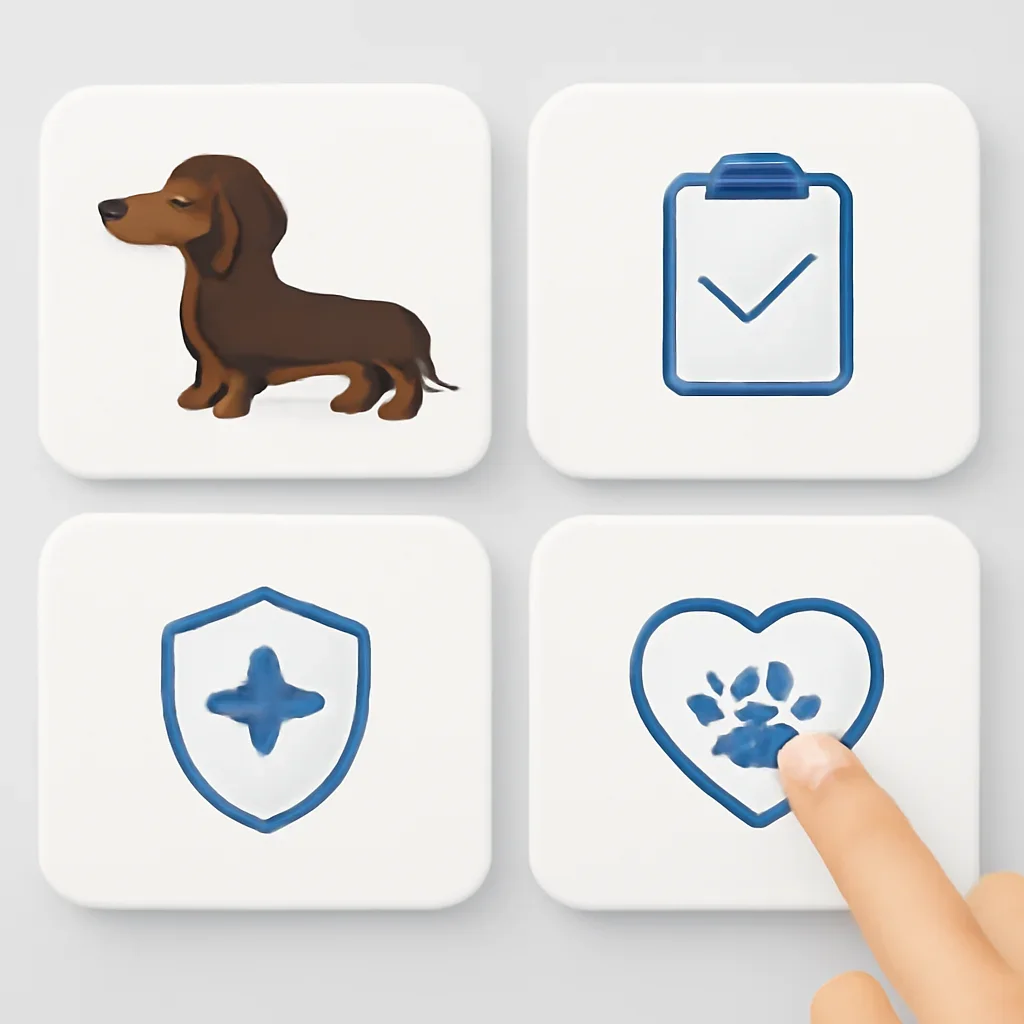 Dachshund Dog Insurance page mid-section image showing coverage review and policy comparison details