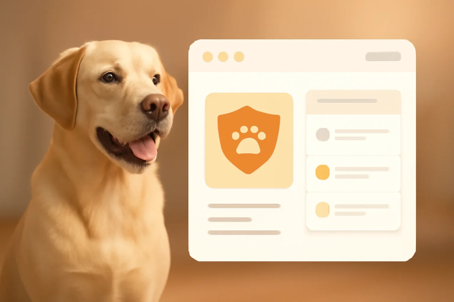 Labrador Dog Insurance page hero image showing pet insurance planning and comparison guidance