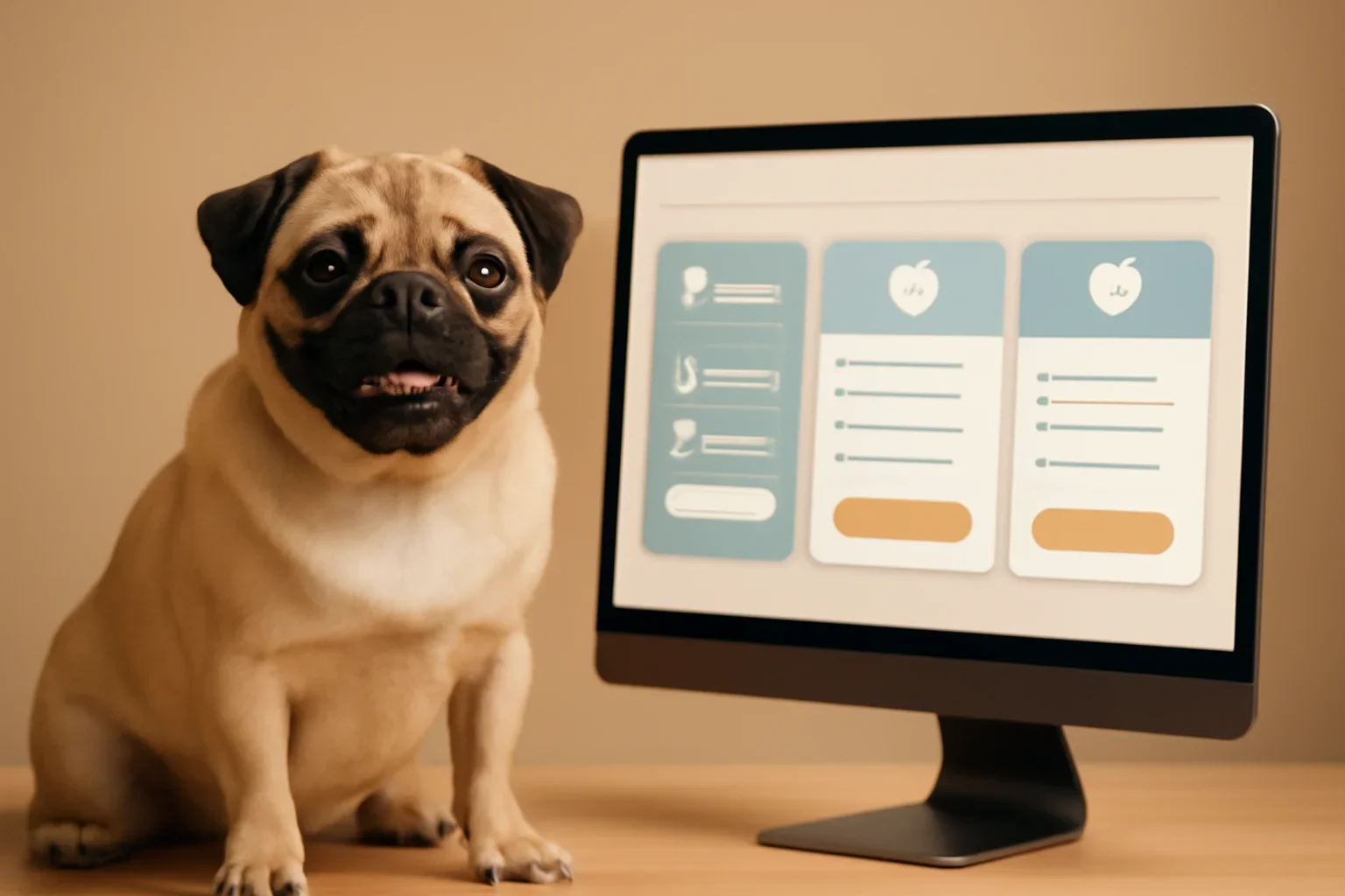 Pug Dog Insurance page hero image showing pet insurance planning and comparison guidance