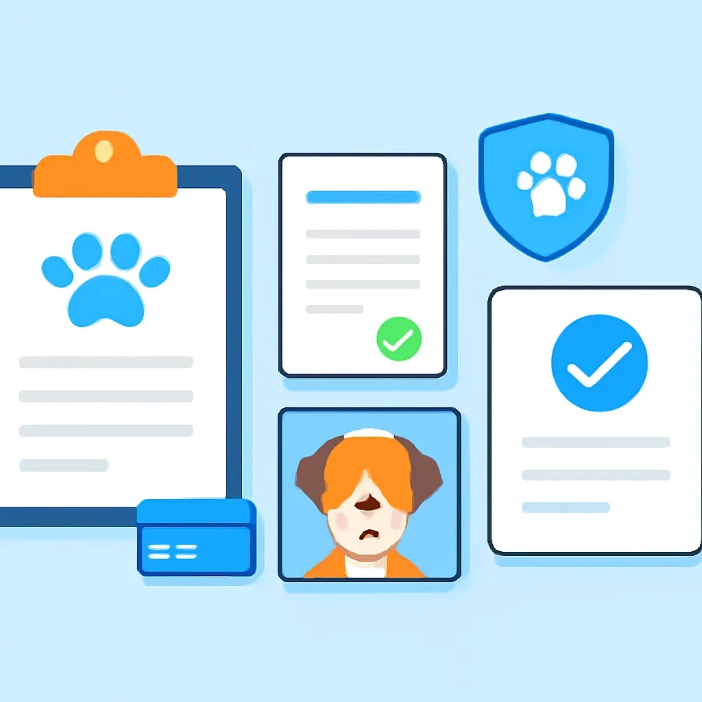 How Pet Insurance Works page mid-section image showing coverage review and policy comparison details