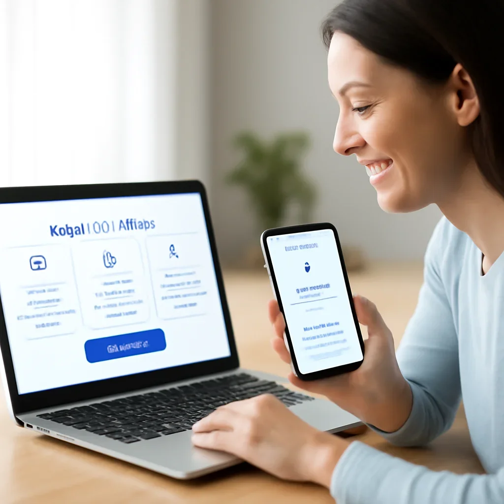 Figo Pet Insurance page call-to-action image showing a pet owner moving forward with quote comparison