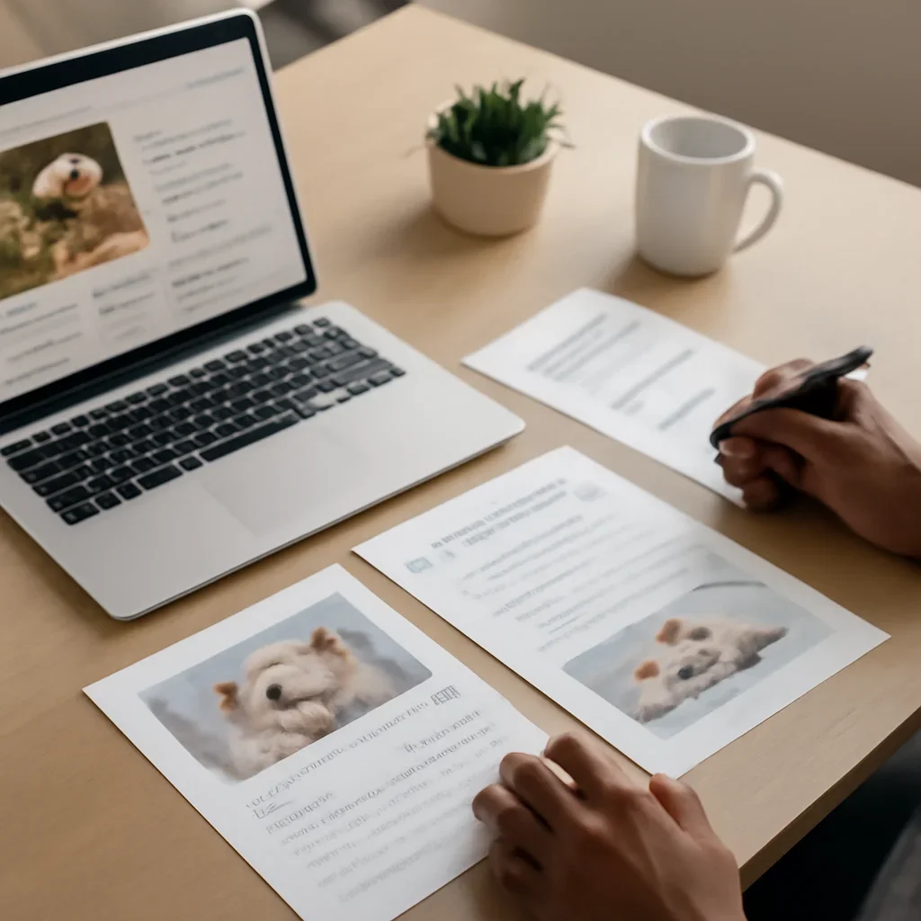 Liberty Mutual Pet Insurance page mid-section image showing coverage review and policy comparison details