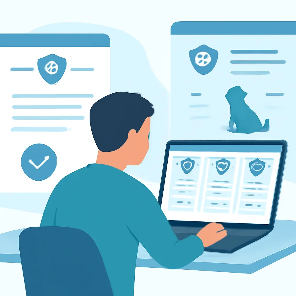 Provider Directory page mid-section image showing coverage review and policy comparison details