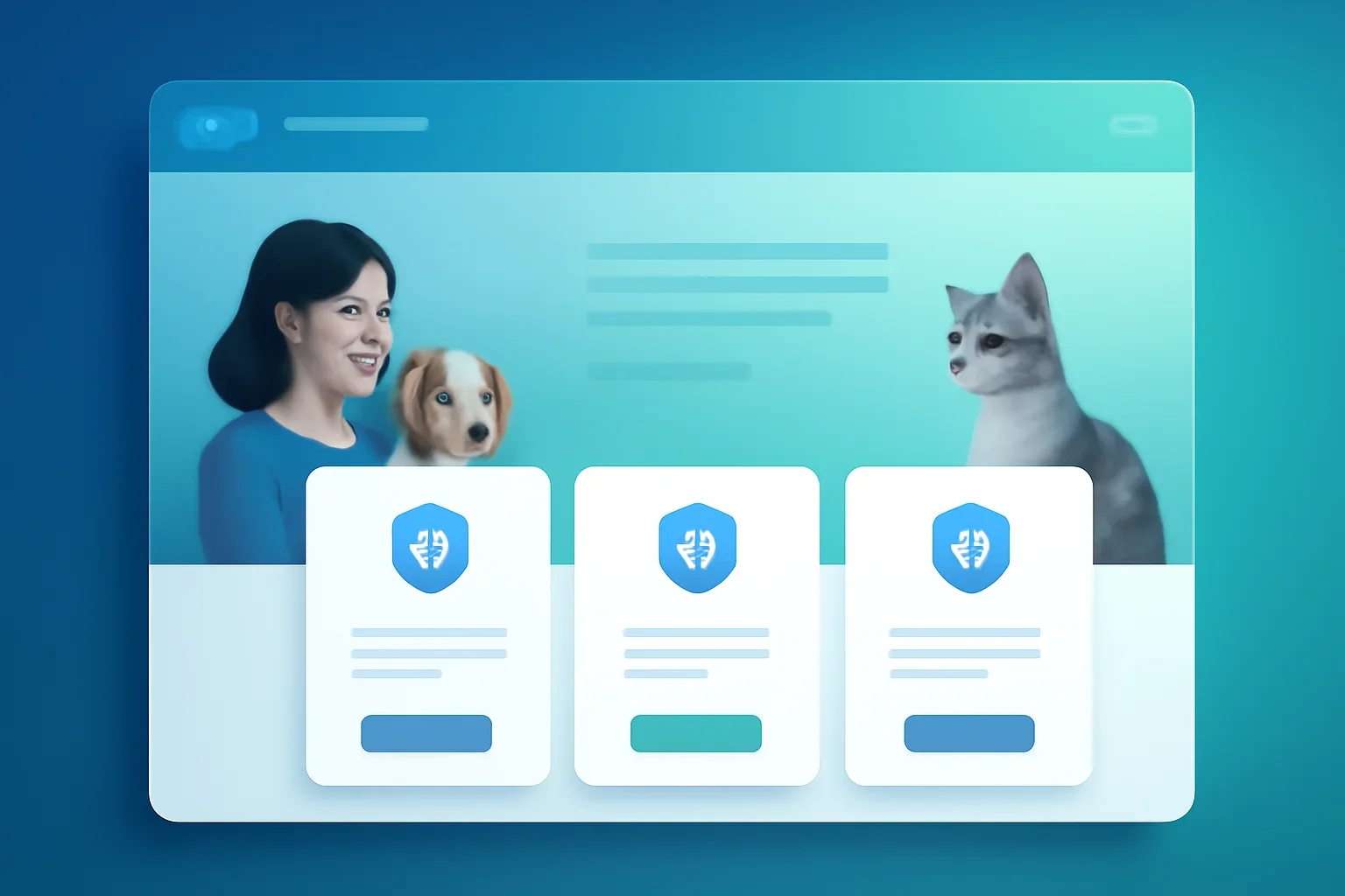 MyWebInsurance.com Pet Insurance page hero image showing pet insurance planning and comparison guidance