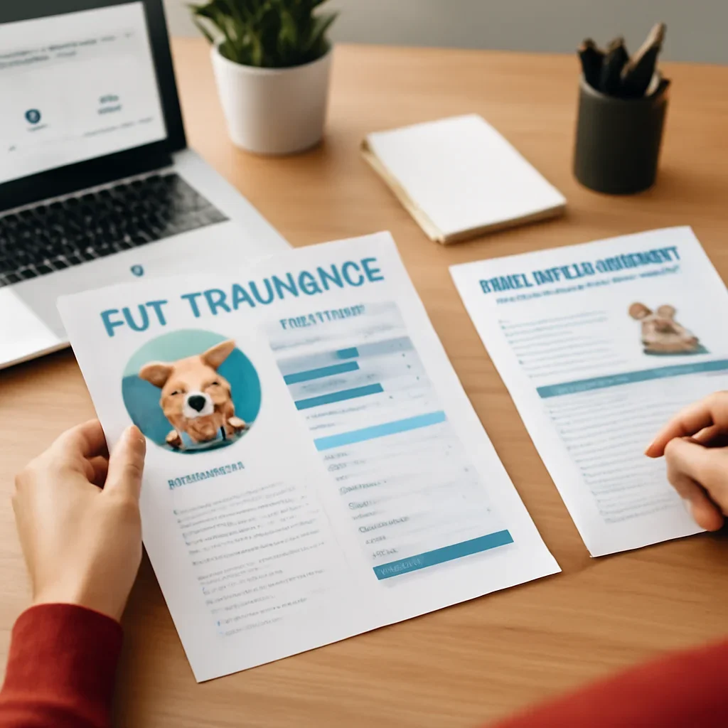 Pets Best Pet Insurance page mid-section image showing coverage review and policy comparison details
