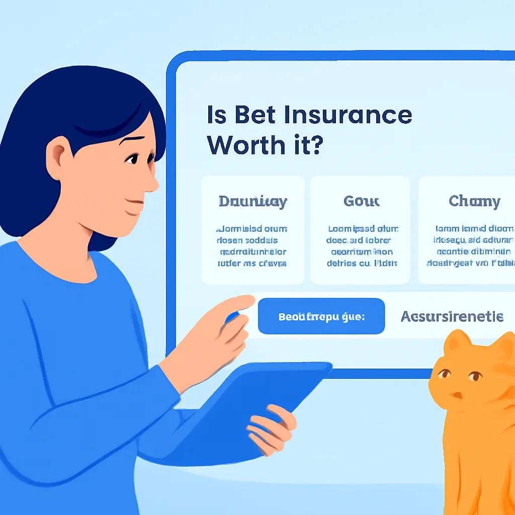 Is Pet Insurance Worth It? page call-to-action image showing a pet owner moving forward with quote comparison
