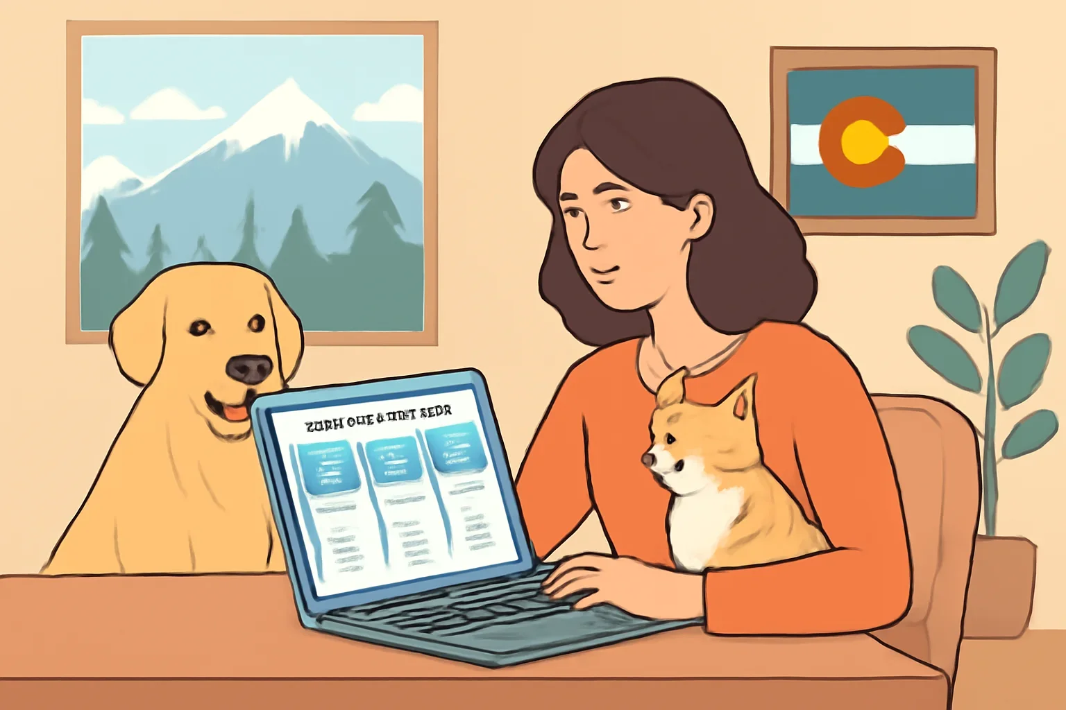 Colorado Pet Insurance page hero image showing pet insurance planning and comparison guidance