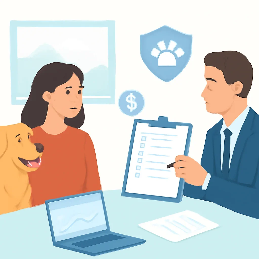 Colorado Pet Insurance page mid-section image showing coverage review and policy comparison details
