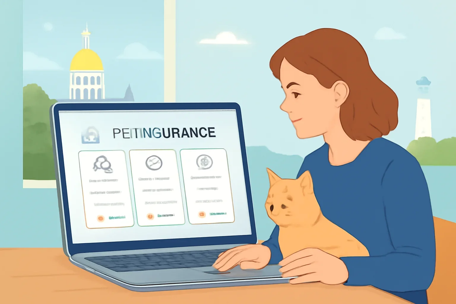 Connecticut Pet Insurance page hero image showing pet insurance planning and comparison guidance