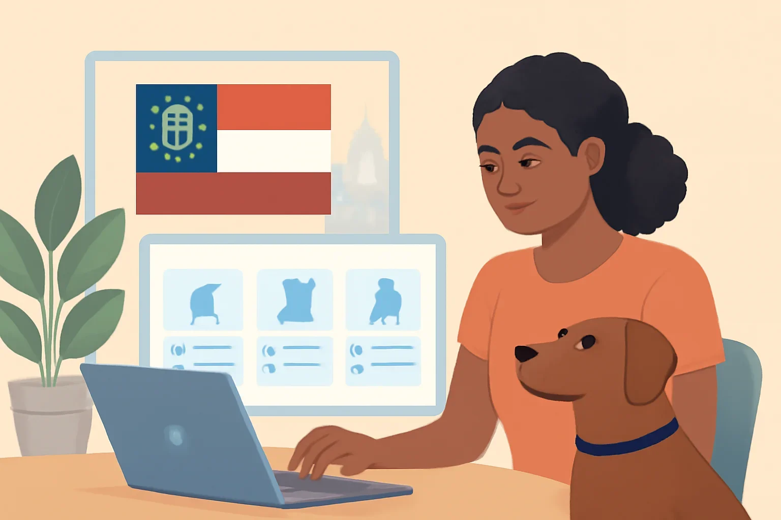 Georgia Pet Insurance page hero image showing pet insurance planning and comparison guidance