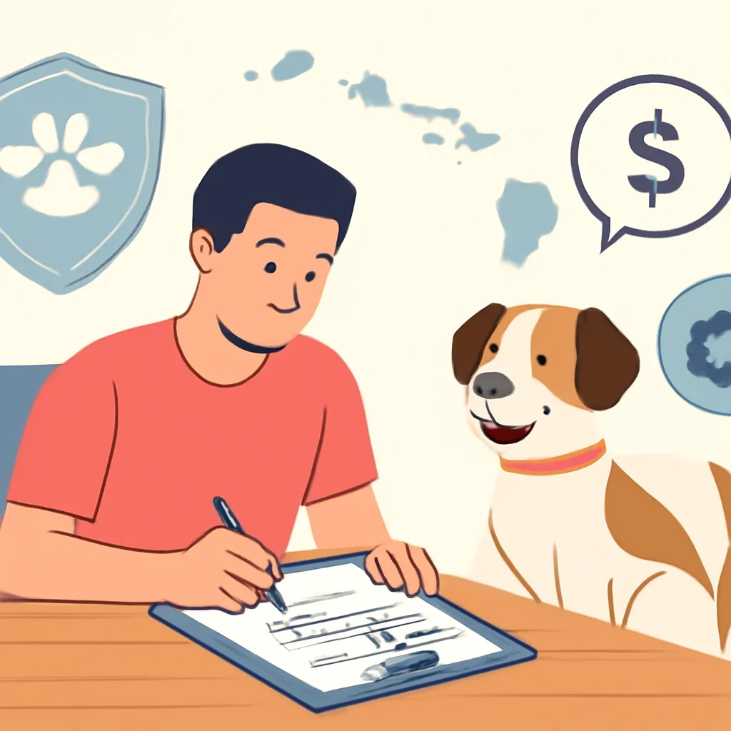 Hawaii Pet Insurance page mid-section image showing coverage review and policy comparison details