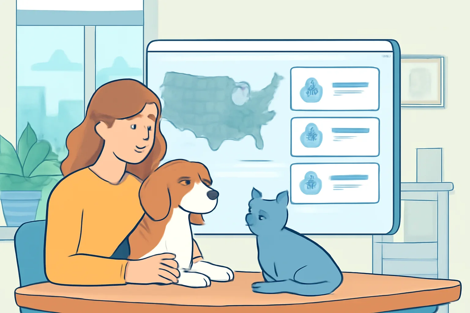 Pet Insurance by State page hero image showing pet insurance planning and comparison guidance