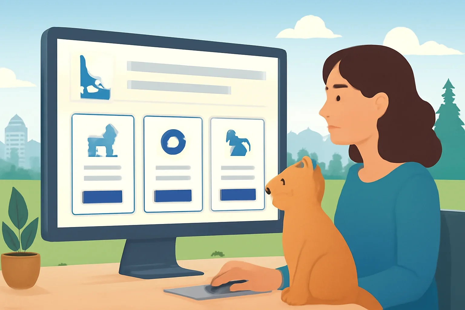 Idaho Pet Insurance page hero image showing pet insurance planning and comparison guidance