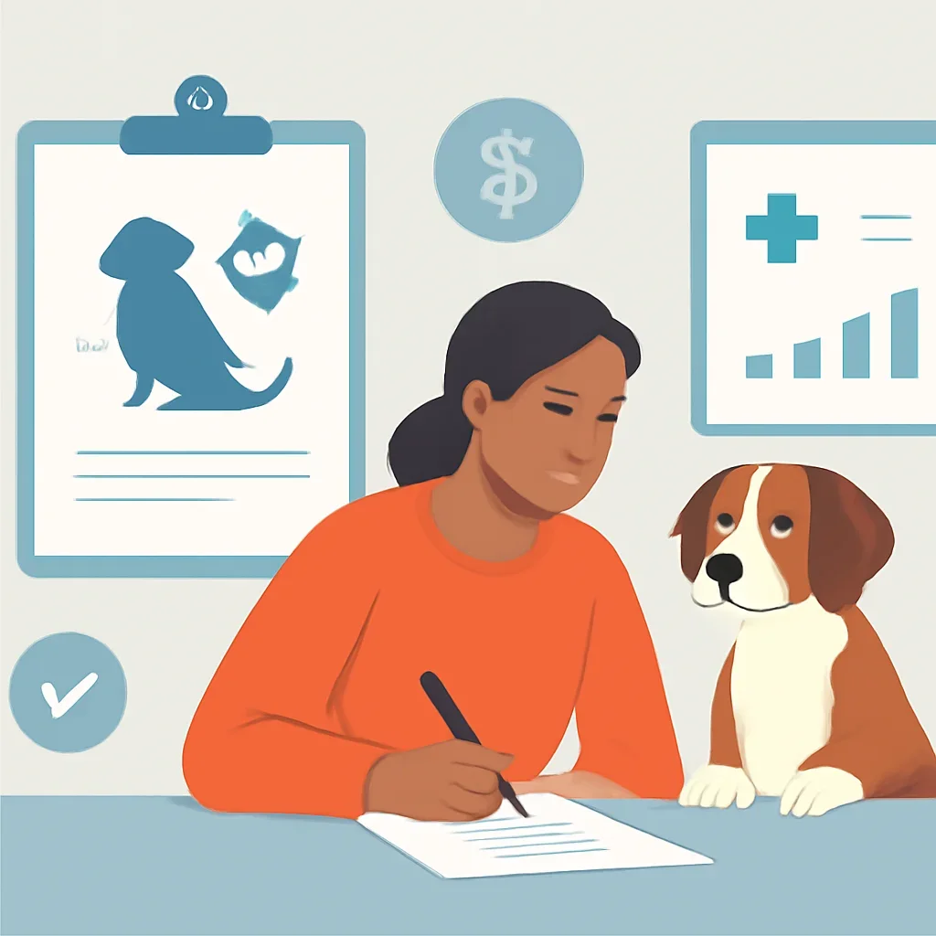 Kansas Pet Insurance page mid-section image showing coverage review and policy comparison details
