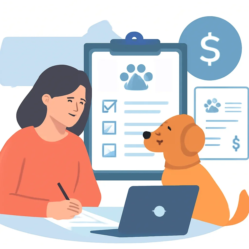 Massachusetts Pet Insurance page mid-section image showing coverage review and policy comparison details