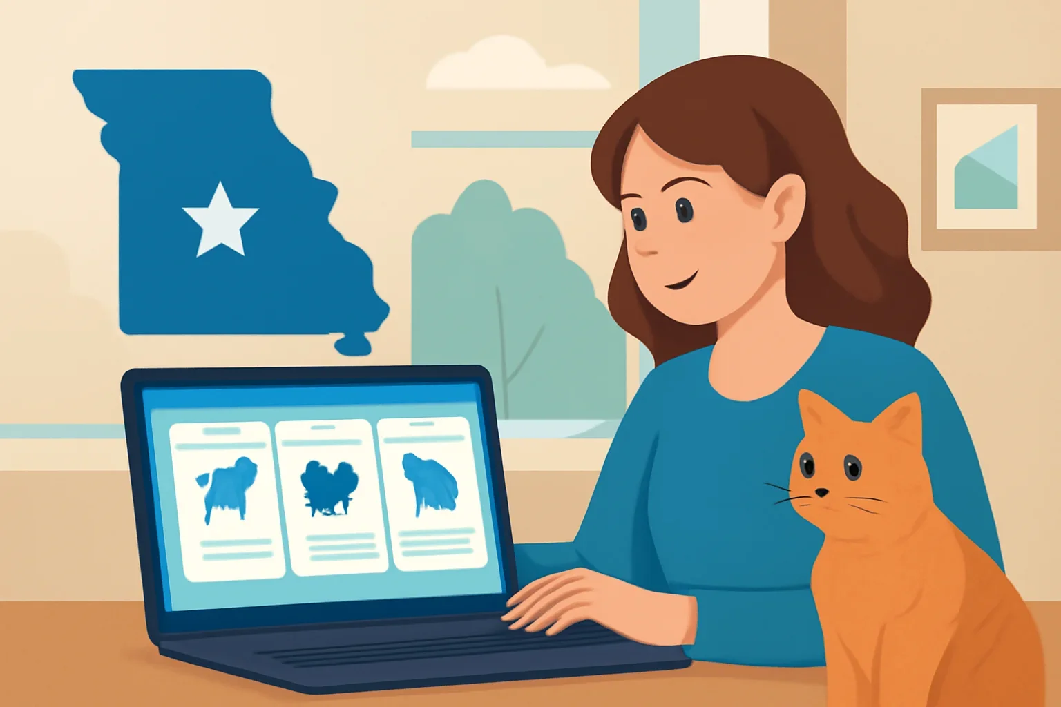 Missouri Pet Insurance page hero image showing pet insurance planning and comparison guidance