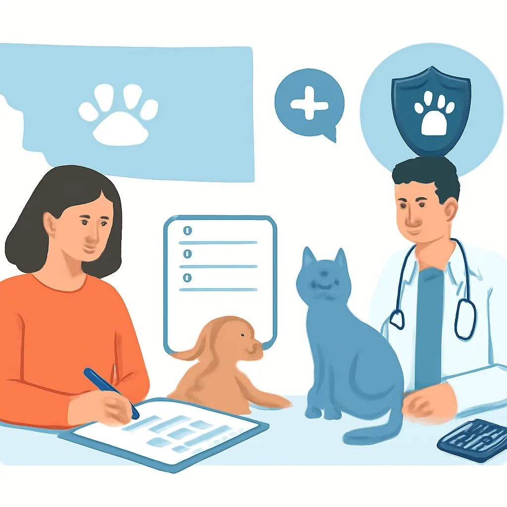 Montana Pet Insurance page mid-section image showing coverage review and policy comparison details