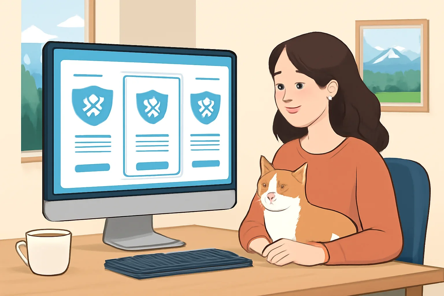 New Hampshire Pet Insurance page hero image showing pet insurance planning and comparison guidance