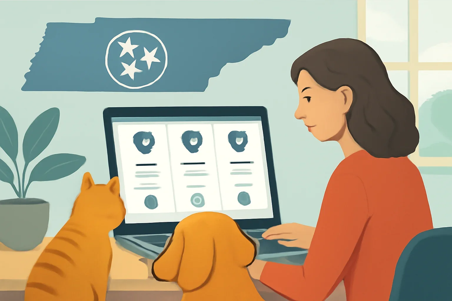 Tennessee Pet Insurance page hero image showing pet insurance planning and comparison guidance