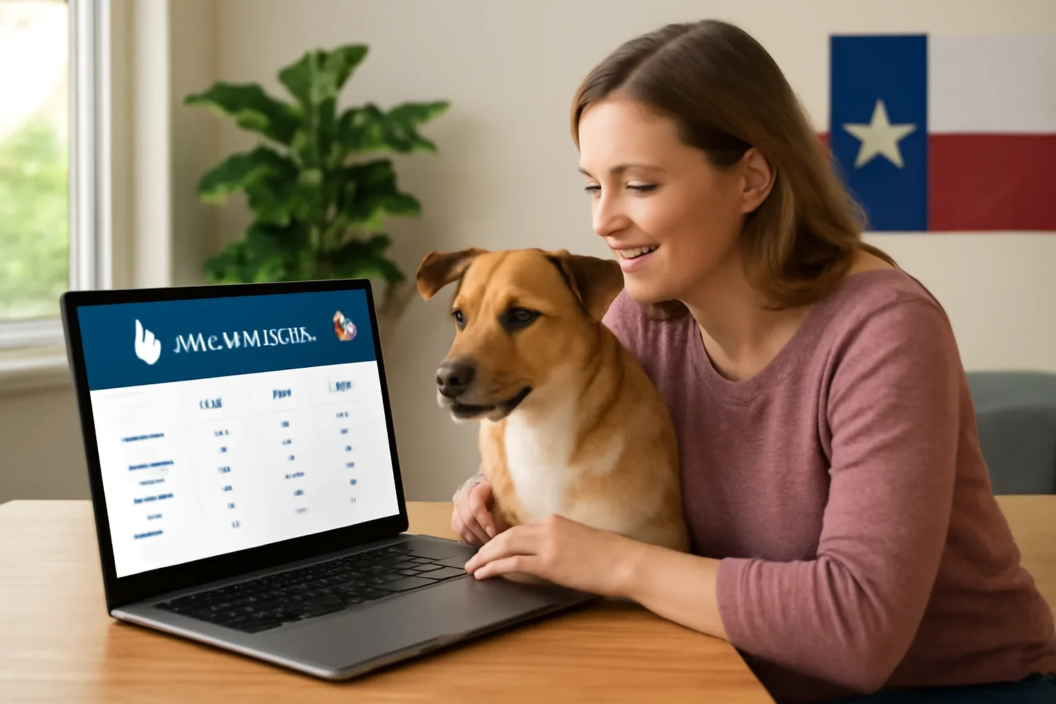 Texas Pet Insurance page hero image showing pet insurance planning and comparison guidance