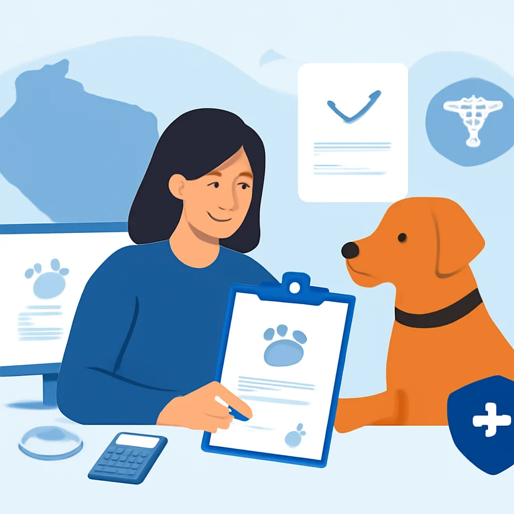 Wisconsin Pet Insurance page mid-section image showing coverage review and policy comparison details