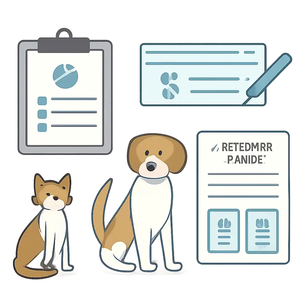 Pet Insurance Reimbursement page mid-section image showing coverage review and policy comparison details