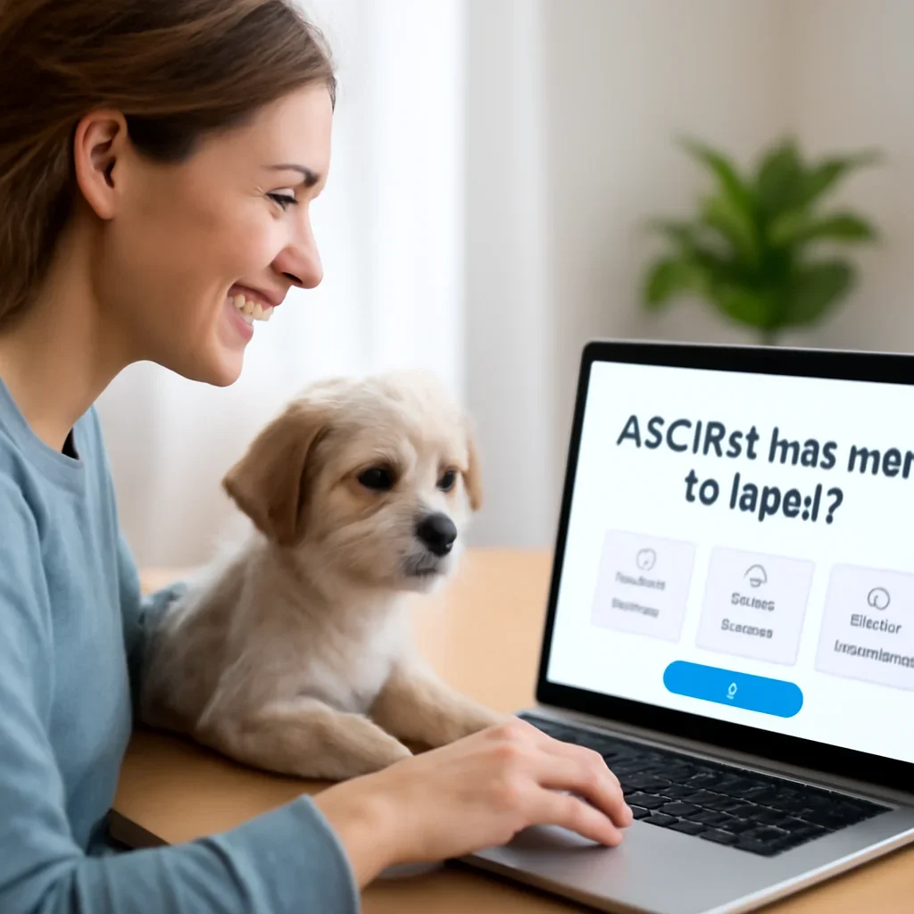 AKC Pet Insurance Support page call-to-action image showing a pet owner moving forward with quote comparison
