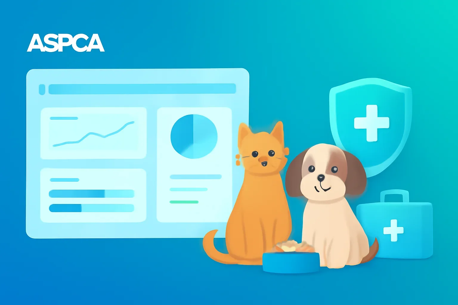 ASPCA Pet Insurance Support page hero image showing pet insurance planning and comparison guidance
