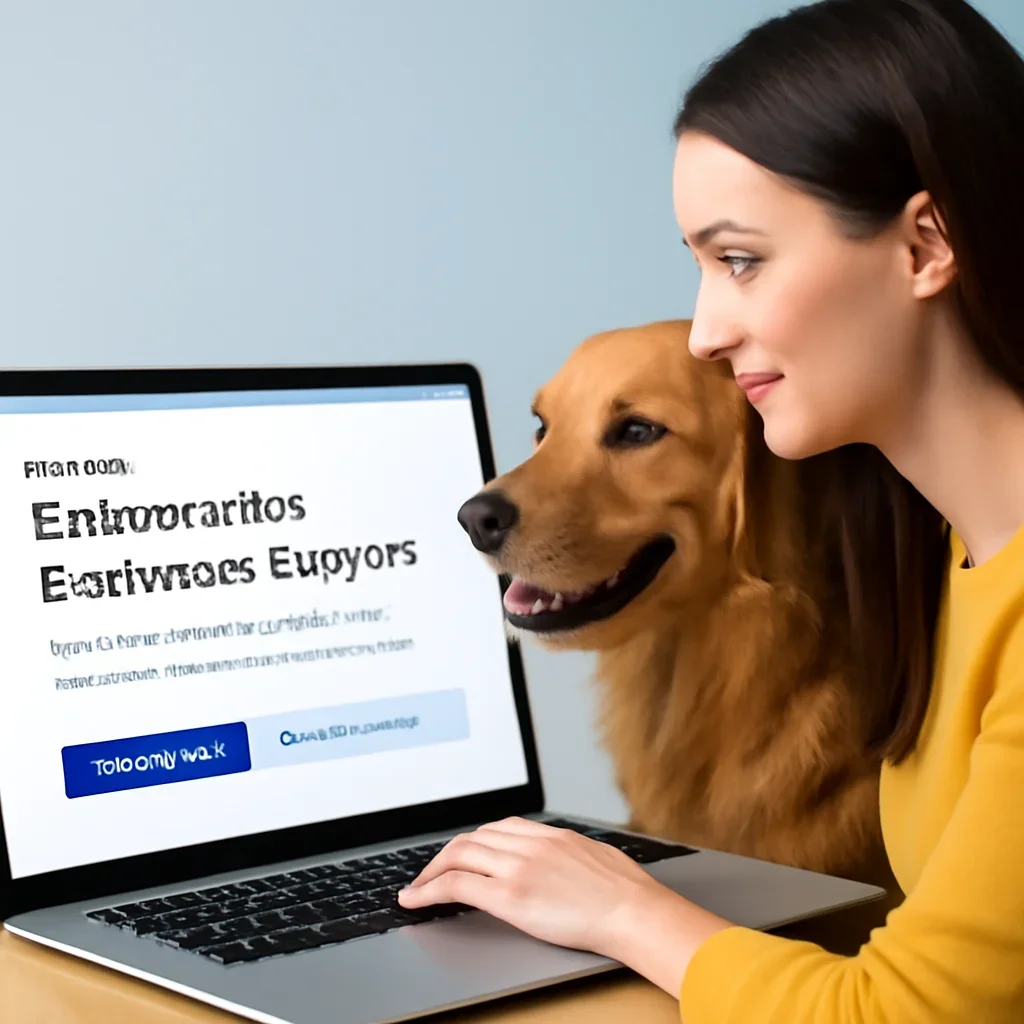 Embrace Pet Insurance Support page call-to-action image showing a pet owner moving forward with quote comparison