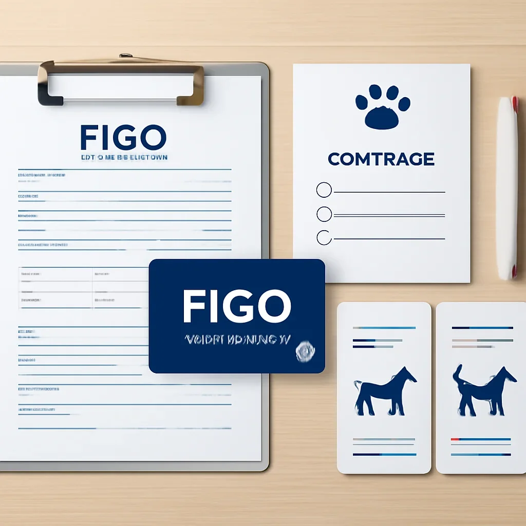 Figo Pet Insurance Support page mid-section image showing coverage review and policy comparison details