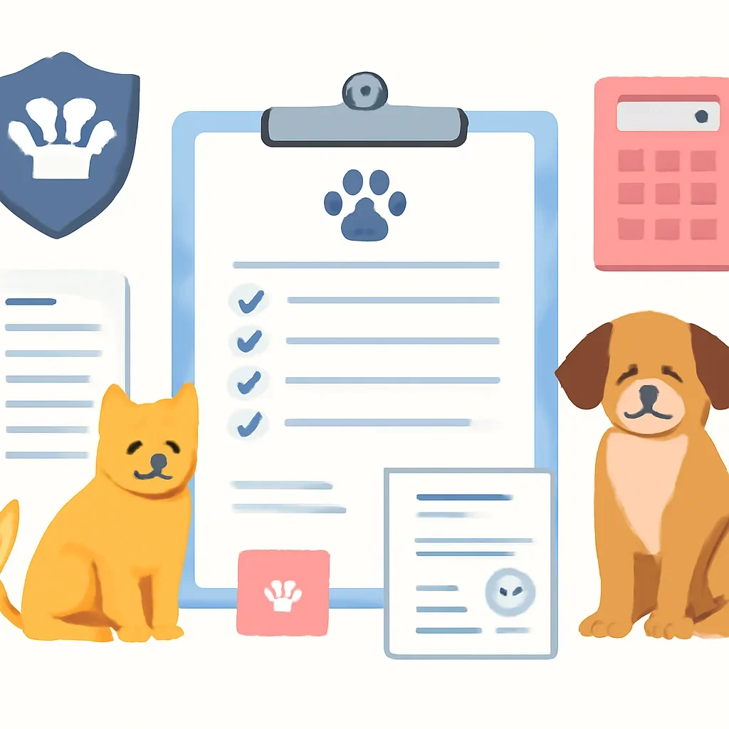 Lemonade Pet Insurance Support page mid-section image showing coverage review and policy comparison details