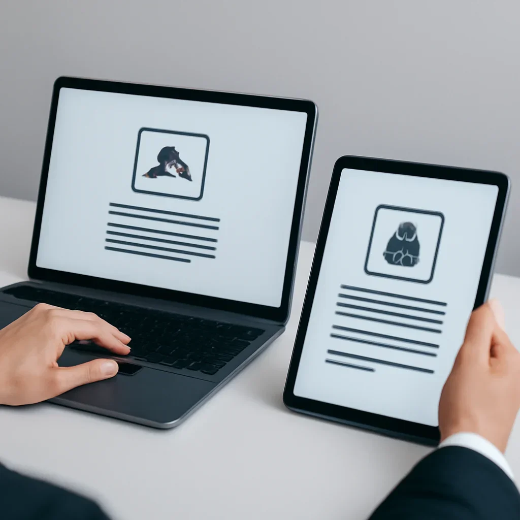 Terms of Service page mid-section image showing coverage review and policy comparison details