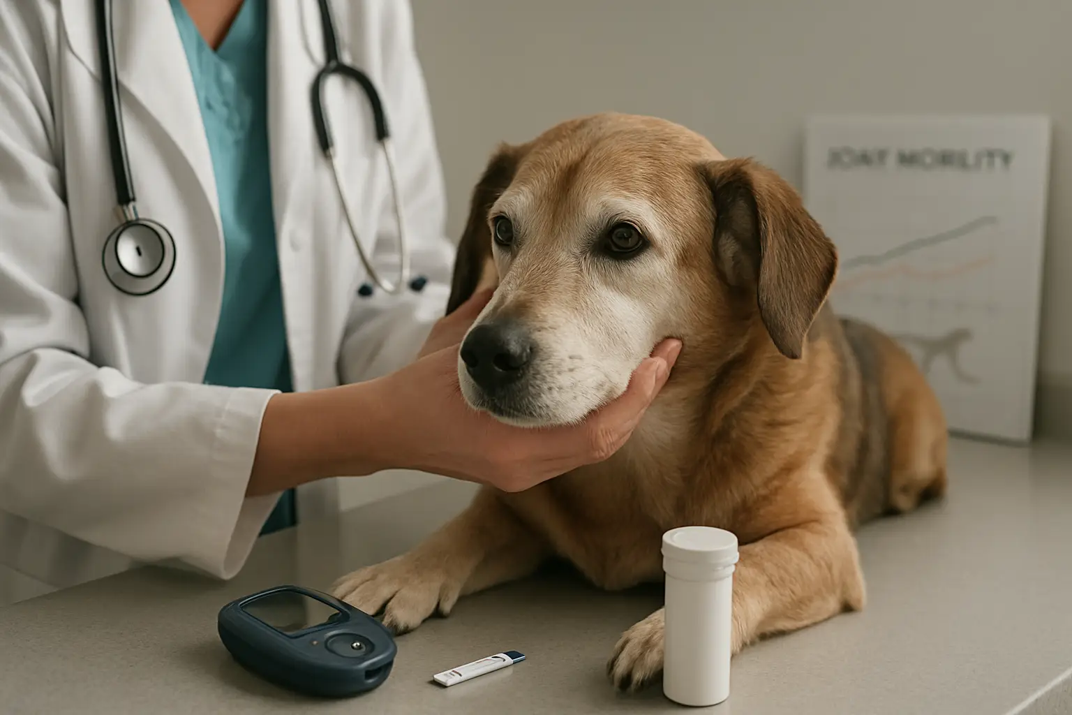 Veterinary monitoring for pet diabetes and arthritis
