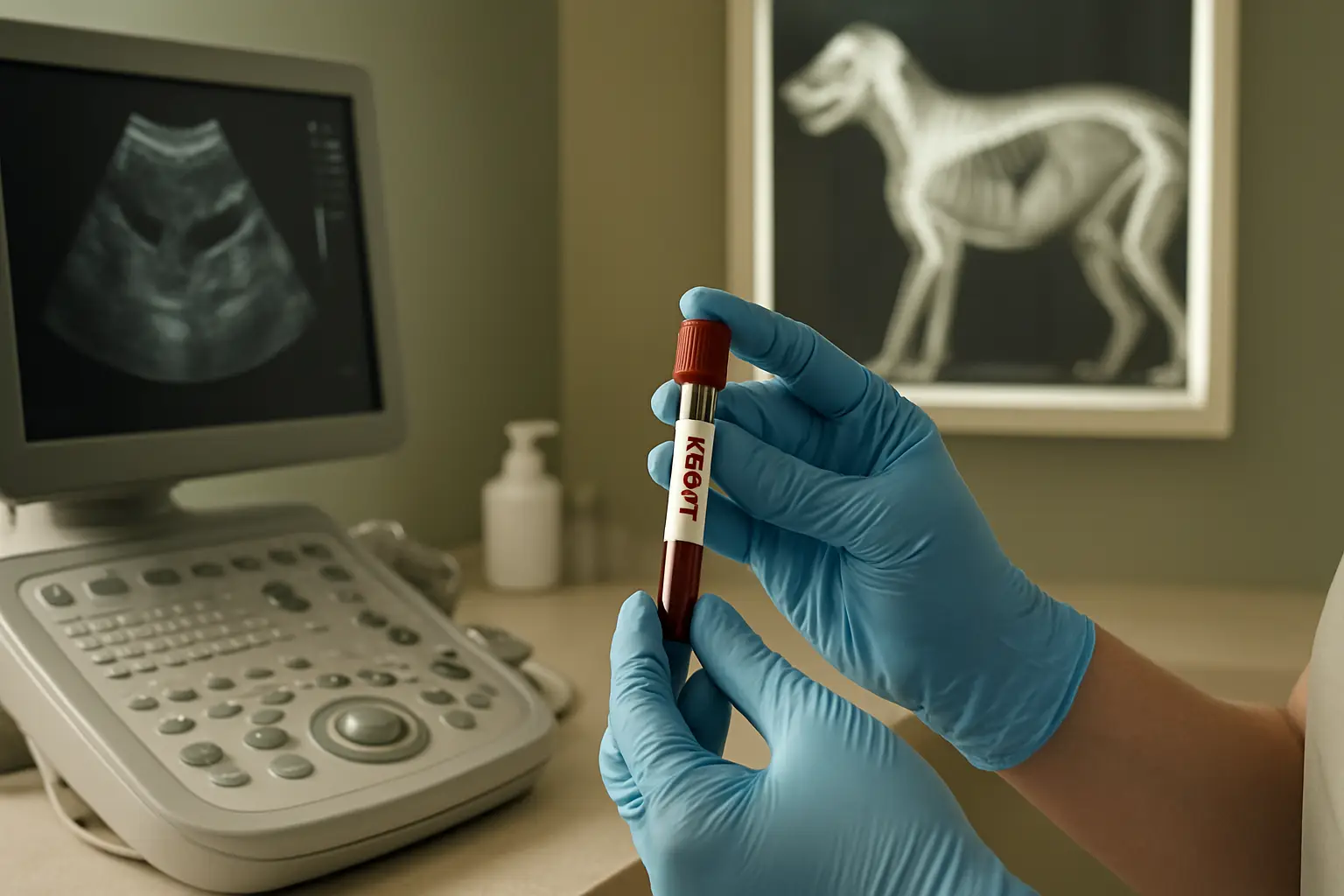 Veterinary bloodwork X-ray and ultrasound diagnostic testing